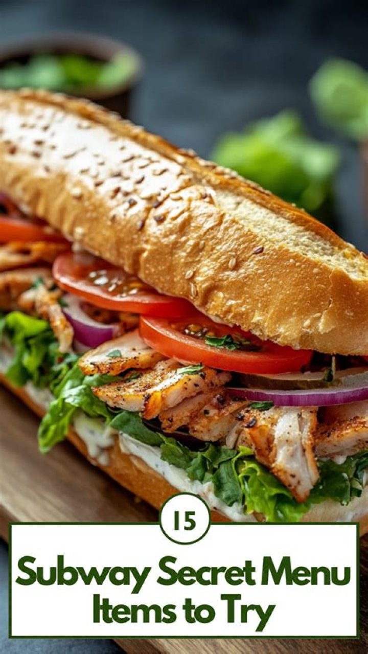 Delicious Subway Secret Menu - SarkariResult