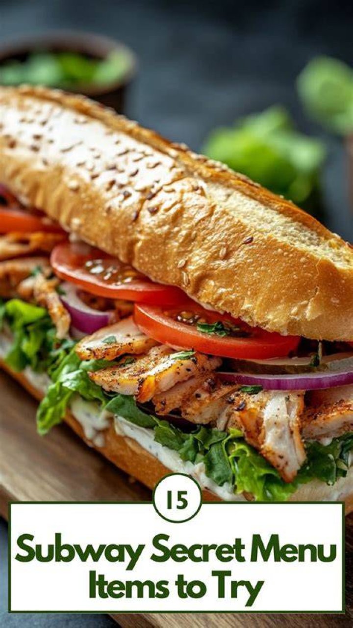 Delicious Subway Secret Menu