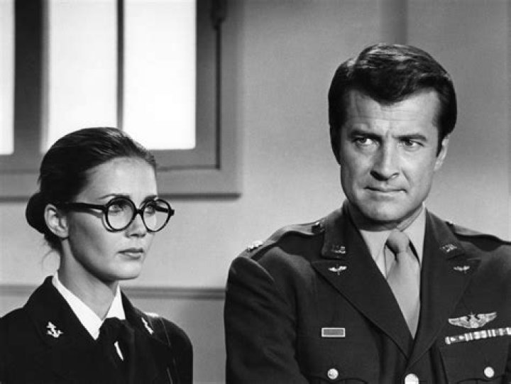 Lyle Waggoner on set of Wonder woman