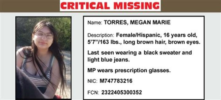 Missing Teen Megan Torres