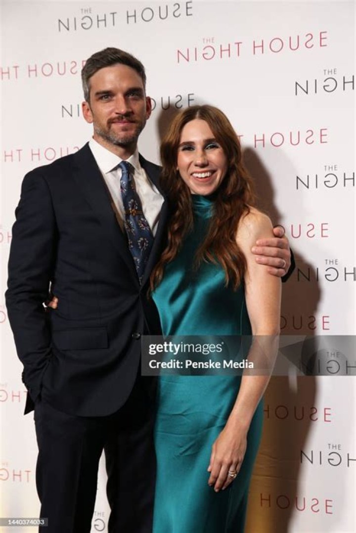 Evan Jonigkeit and his wife Zosia Mamet.