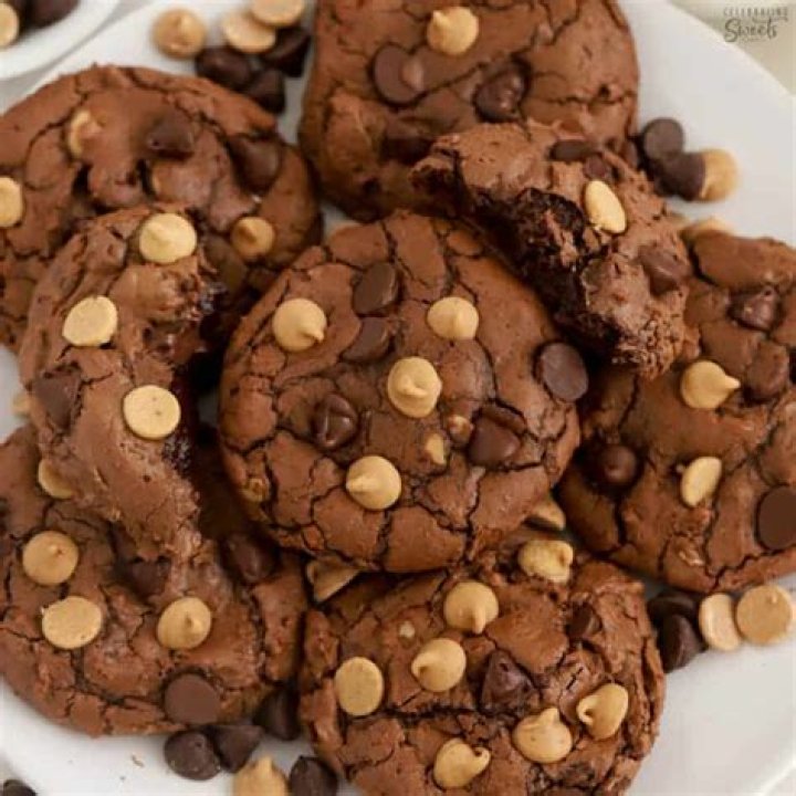 Peanut Butter Brownie Cookies - Celebrating Sweets