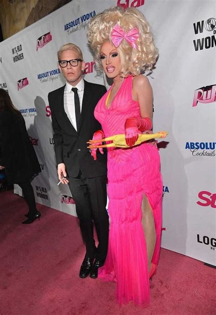 Sharon Needles with ex-boyfriend Justin Honard(Alaska Thunderfuck/Breakup)