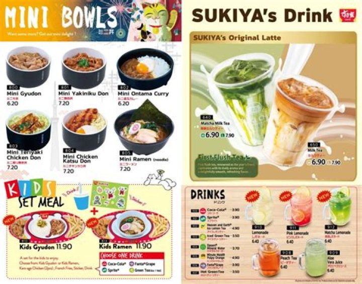 Sukiya Menu and Prices - SarkariResult